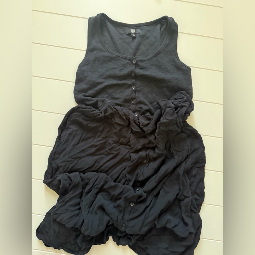 Frye Black Sleeveless Maxi Dress